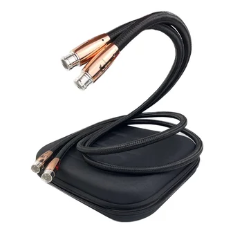 Audiophile Siyah Güzellik XLR Dengeli Kablo Kablosu PSC + Bakır HiFi Ses Bağlantı Hattı Amplifikatör CD Çalar