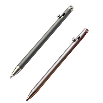 Çok işlevli Mini Anahtarlık eylem kalem paslanmaz çelik tükenmez kalem