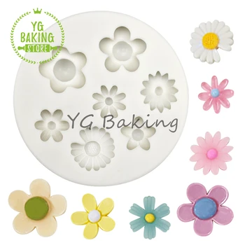 Dorıca Yeni Çiçek Tasarım silikon kalıp DIY çikolatalı kek Kalıp Kek Dekorasyon Araçları Fondan Mutfak Aksesuarları Bakeware