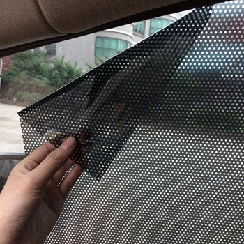 2 adet 72 * 51CM pencere şemsiyeleri Güneş Koruyucu şerit etiket araba kılıfı Styling UV Sticker araba şemsiyeleri Elektrostatik Etiket Yan