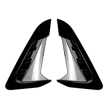 Araba Ön Yan Çamurluk Hava Çıkış Kapağı Trim için BMW X3 G01 X4 G02 2018 + Araba Styling Havalandırma Çamurluk Parlak Siyah