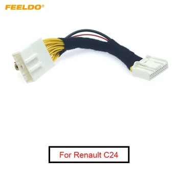 FEELDO 1 ADET Araba Arka Kamera Reversing RCA Video Dönüştürme Kablosu Renault C24 OEM Monitör Bağlantı Kablo Adaptörü # FD2101