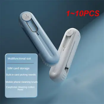 1 ~ 10 ADET Mini Uygun Çift Kulaklık Delik Temizleme Fırçası Cep Telefonu Toz Giderme Temizleme Aracı Toz temizleme fırçası