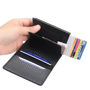 Kart tutucu manyetik kart tutucu Otomatik kart tutucu kadın Cüzdan Çok Fonksiyonlu Taşınabilir kart tutucu