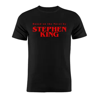 Bu Pennywise Palyaço dayalı Roman Stephen King Tarafından Moda Komik yüksek Kaliteli baskılı tişört Pamuk Yuvarlak Boyun Tee Gömlek