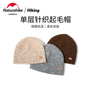 Naturehike Açık Spor Tek Katmanlı Örme Fuzzing Şapka Sonbahar ve Kış Açık Sıcak Tutmak Uygun Spor Kap NH21FS551