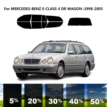 Önceden kesilmiş nanoceramics araba UV Pencere Tonu Kiti Otomotiv Cam filmi MERCEDES-BENZ E-CLASS İçin S210 4 DR VAGON 1998-2003