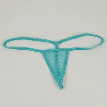 Seksi Kadın Örgü Mayolar Thongs Ve G Dizeleri Şeffaf Mayo Mini Mikro Bikini Külot Tanga Erotik İç Çamaşırı Mayo