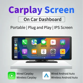 Taşınabilir Araba Radyo Kablosuz Apple Carplay Android Otomatik Video MP5 Multimedya Oynatıcı Stereo Autoradio Kafa Ünitesi Monitör WİFİ