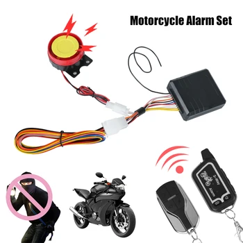 12 V Anti-hırsızlık Koruma 125dB Uzaktan Kumanda Motosiklet 2 Yönlü Alarm Sistemi E-bisiklet Scooter Motosiklet Güvenlik Sistemi