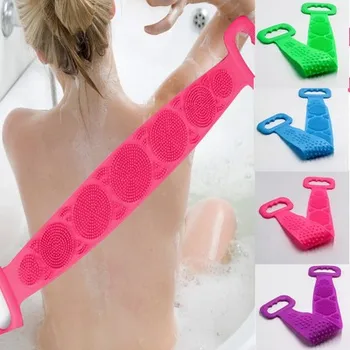5 adet Sihirli Silikon Fırçalar banyo havluları Sürtünme Geri Çamur Soyma vücut masajlı duş Genişletilmiş Scrubber Cilt Temiz Duş Fırçaları