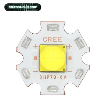 El feneri Orijinal CREE XHP50 XHP70 XHP50.2 XHP70.2 2 nesil Soğuk Beyaz LED Verici DC 6V 12V 16mm 20mm Bakır PCB