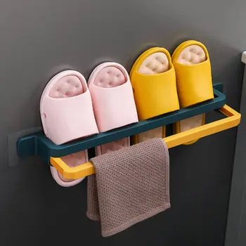 Banyo terliği Raf Punch-ücretsiz Ayakkabı Rafı Ev Havlu Askısı Depolama Rafı Basit Çok katmanlı Tuvalet Tuvalet Rafı