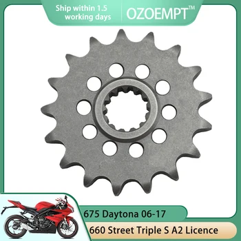 OZOEMPT 525-16 T Motosiklet Ön Dişli için Geçerli GSX-R750 WW, X Yakıt Enjeksiyon SRAD 660 Sokak Üçlü S A2 Lisans 675 Daytona 