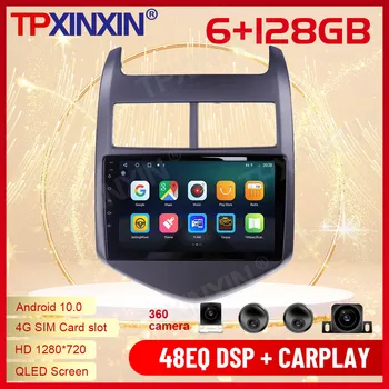 2 Din Carplay Android Radyo Alıcısı Multimedya Stereo İçin Chevrolet Aveo 2011 2012 2013 2014 2015 GPS Navi WiFi Video Kafa Ünitesi