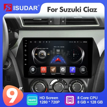 9 İnç Isudar Android 12 Araba Multimedya Radyo Suzuki Ciaz 2016-2018 İçin Carplay Otomatik Stereo Çalar Hiçbir 2din