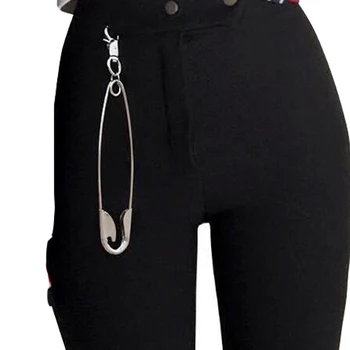 Moda Kemer Zinciri Halka Klipleri Anahtarlık Unisex Erkekler Kadınlar Punk Rock Metal Bağlantı Cüzdan Kemer Zincirleri Aksesuarları Pantolon Pantolon