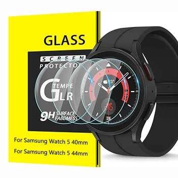 5 ADET Samsung Galaxy İzle 5 40mm / 44mm Anti-scratch Temperli Cam Ekran Koruyucu Temizle Temperli Filmler Aksesuarları