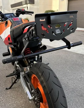 KEMiMOTO Honda Grom MSX125 2024 Motosiklet Subcages Crash Bar Koruyucu Subacage Dublör Yapı Ayarlanabilir Peg Pozisyon Çerçeveleri