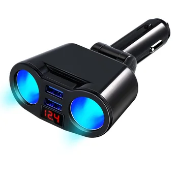 3.1 A Çift USB araba şarjı 2 Port lcd ekran 12-24V Sigara Soket Çakmak Hızlı araba şarjı Güç Adaptörü İle FM + Bluetooth