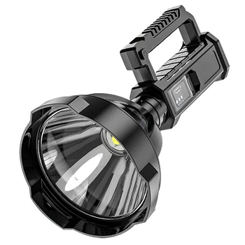 Lamba açık LED taşınabilir el feneri tutucu lamba yüksek güç su geçirmez USB şarj edilebilir güçlü ışık projektör