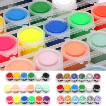 6 Renk 15ml Macaron Pigment Seti Su Geçirmez ve Solmayan Öğrenci Boyama Grafiti DIY Suluboya Flaş Renk Sanat Malzemeleri