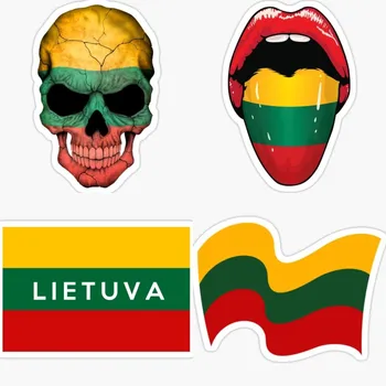 Litvanya Sticker Araba Sandıklar Van Motosiklet Pembe Araba Dizüstü Duvar Pencere Kask Kapı Alet Kutusu Soyunma Çıkartması