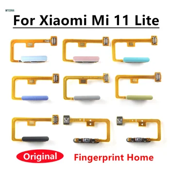 100 % Orijinal Xiaomi Mi 11 Lite Parmak İzi Sensörü Ev Dönüş Anahtarı Menü Düğmesi Flex Şerit Kablo Mi11