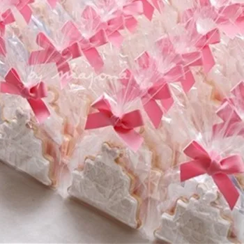 12 * 25 cm 100 adet / grup Temizle Bisküvi PE çanta Parti Hediye Çikolata Lolipop Düğün Şeker Ekmek Pişirme Plastik Ambalaj Poşetleri