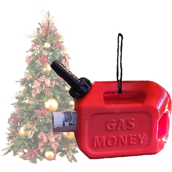 1 ADET Noel benzin bidonu Süs Para Kolye benzin bidonu Noel Süs Komik Para Tutucu NOEL Ağacı noel dekoru