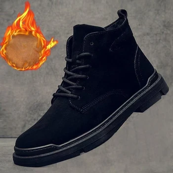 2023 Moda Sonbahar Kış erkek Yüksek Top Martin Çizmeler Açık Yürüyüş Tırmanma Yürüyüş Yeni Trend Ayak Bileği Sneakers Ayakkabı Sıcak TY99