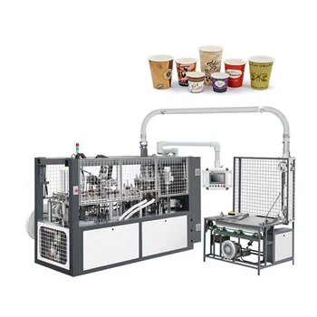 Küçük Çay Kahve Tek Kullanımlık Kağıt Bardak İmalat Ekipmanları Üretim Hattı için YG Yüksek verimli Kağıt Bardak Yapma Makinesi