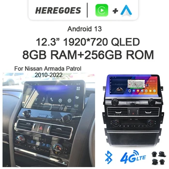 7862 Carplay Otomatik Android 13 Araba Radyo GPS Oynatıcı Navigasyon 6G + 128GB Bluetooth Wıfı Nissan Armada Devriye Infiniti QX80 QX56