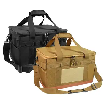 Kamp saklama çantası 30L Gereçler çanta düzenleyici 600D Oxford Kumaş Piknik Çantası Spor silindir çanta Sırt Çantası Bagaj Organizatör