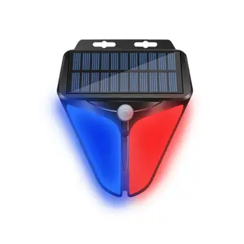 Alarm sireni Hareket Sensörü Ev Yard Açık Kablosuz Güneş Enerjili çakarlı lamba Siren Su Geçirmez Flaş Alarm Lambası Güneş Aydınlatma