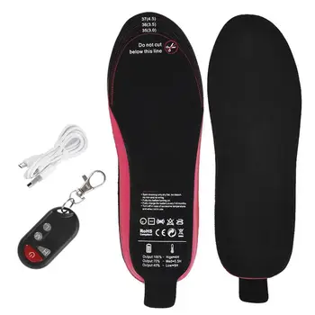 Kış Açık USB ısıtmalı ayakkabı tabanlık 1900Mah ayak ısıtıcı Çorap Pad Mat elektrikli ısıtma ayakkabı Çorap yıkanabilir Termal tabanlık