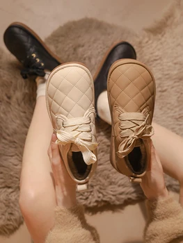 Kış Ayakkabı Kadın Yuvarlak Ayak Rahat Kadın Ayakkabı Sığ Ağız Daireler Yeni Mokasen Elbise Slip-On Temel Katı Dantel-Up PU Leisur