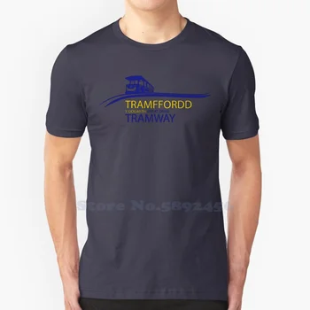 Tramffordd Y Gogarth Büyük Orme Tramvay Logo Yüksek Kaliteli T Shirt Moda T-shirt Yeni %100 % Pamuk Tee