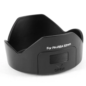 Pentax SMCP-DA 18-55mm f / 3.5-5.6 AL için siyah PH-RBA 52mm Lens Kapağı