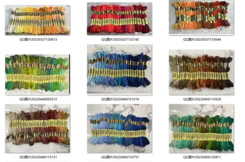 50/100/150/200/447 Adet Renkli Nakış İpliği Çapraz Dikiş İpi Konuları Pamuk Dikiş Skeins Çile Kiti DIY Dikiş Aracı