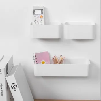 Saklama kutusu Duvara Monte Mutfak Banyo Tuvalet Enkaz Plastik Punch-Ücretsiz Bitirme Kutusu Masası Ofis Malzemeleri