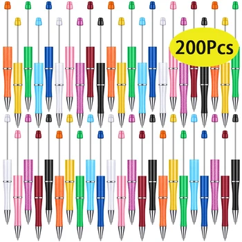 200 Adet Okunabilir Kalemler DIY Boncuklu Kalemler Okunabilir Kalemler Ofis Okul Malzemeleri Çocuk Hediye Boncuk Boncuklu Kalemler