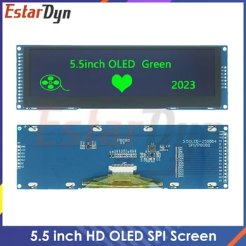 5.5 inç OLED lcd Ekran Modülü 256x64 Sürücü SSD1322 Arayüzü SPI/ 8-BİT Paralel Port Yeşil Yazı Arduino İçin