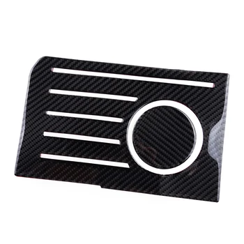 Siyah Karbon Fiber Araba Merkezi saklama kutusu Sticker Trim Styling Toyota Tundra 2014 İçin Fit 2015 2016 2017 2018 Sol El Sürücü