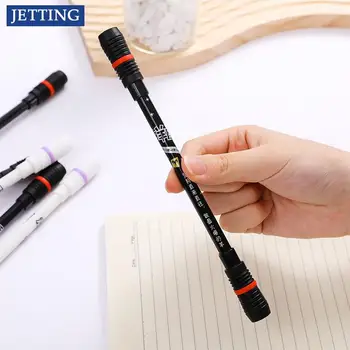 1 Adet 19.5 cm Yaratıcı Jel Kalem İplik Kaymaz Kaplı İplik Kalem Anti-Skid Rastgele Haddeleme Kalem Ofis Kırtasiye Çocuk Oyuncak