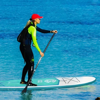290X76X10CM Şişme Stand Up Şişme kürek kurulu Sörf SUP Çift Kalın PVC Kürek Yarış Yoga Balıkçılık Aksesuarları