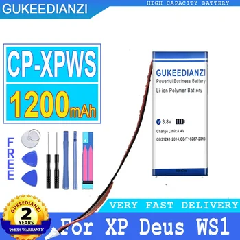 GUKEEDIANZI Pil CP-XPWS CPXPWS XP Deus WS5 WS2 WS3 WS1 WS4 Dijital Büyük Güç Pil, 1200mAh