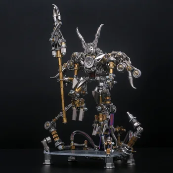 16cm Mekanik Parti Metal Moda 3D Üç Boyutlu Monte Oyuncaklar Çin Tarzı 1/12 Robot Modeli Yaratıcı Koleksiyon El Sanatları