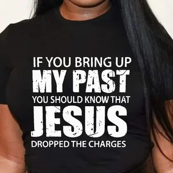 İsa Düştü Ücretleri Baskı Kadın T Shirt Kısa Kollu O Boyun Gevşek Kadın Tişört Bayanlar Tee Gömlek Tops Giysileri Camisetas Mujer