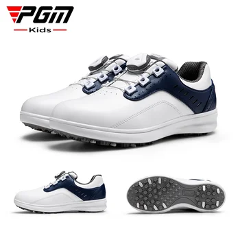 PGM Golf Erkek Ayakkabı Mikrofiber Su Geçirmez Çocuk Sneaker Nefes kaymaz Çocuk Ayakkabı XZ251